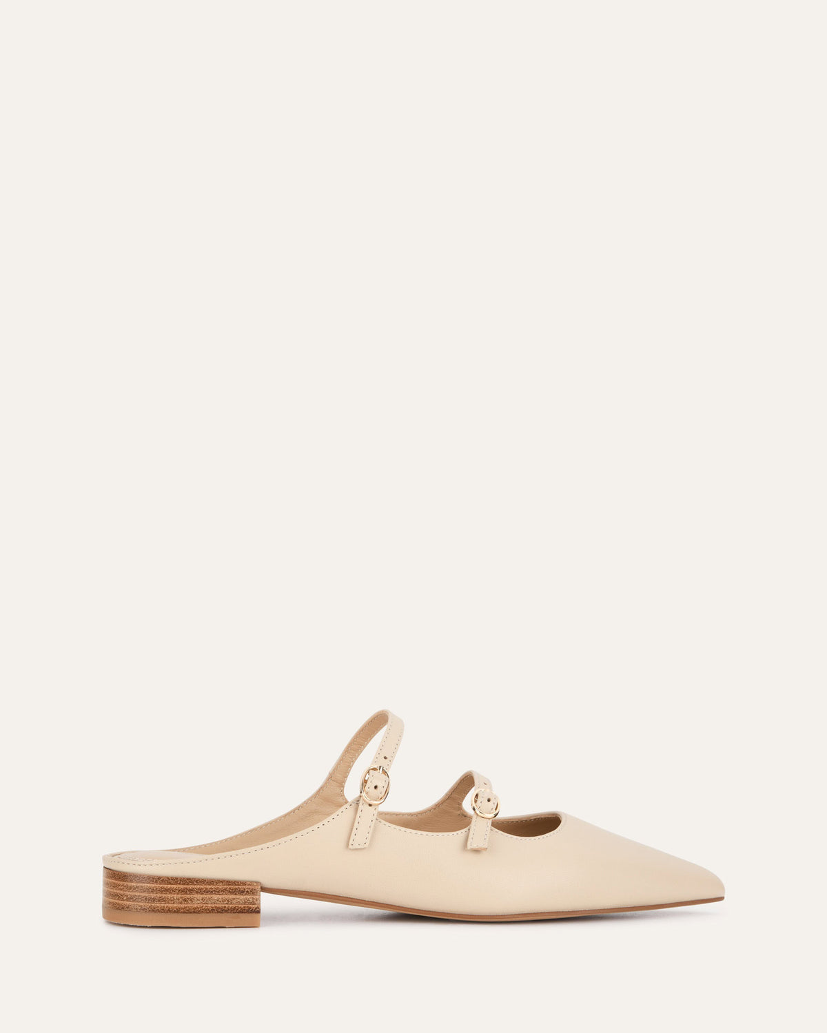 ADELE DRESS FLATS SAND LEATHER