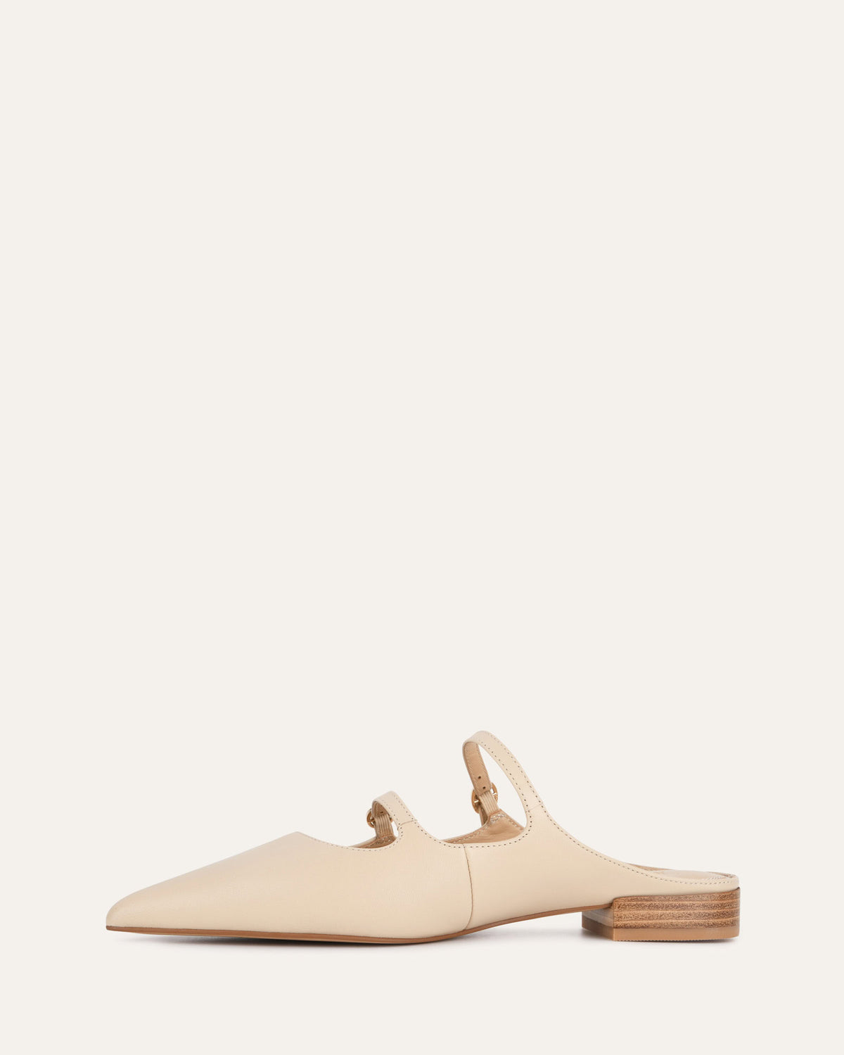 ADELE DRESS FLATS SAND LEATHER