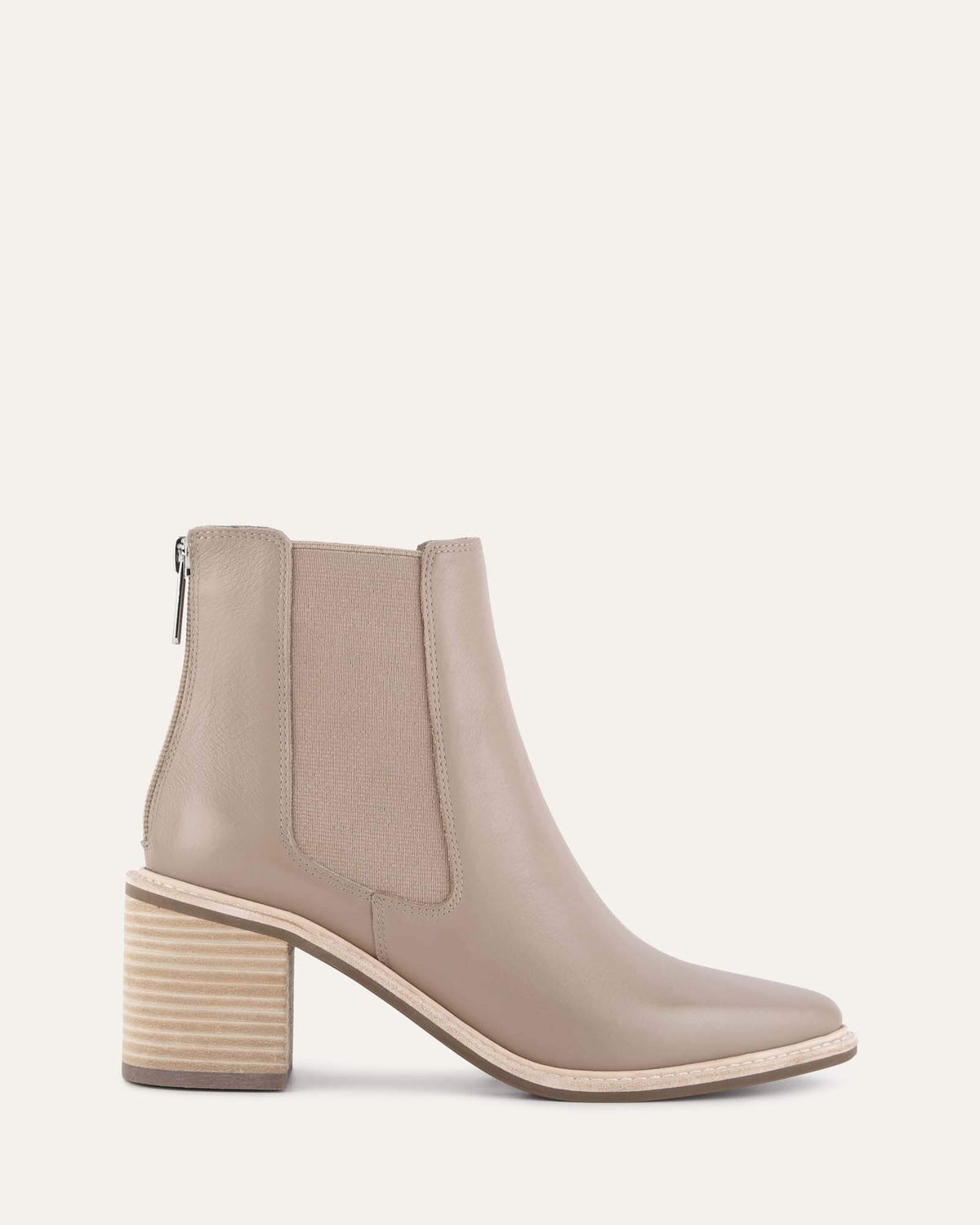 ALLURE MID ANKLE BOOTS TAUPE LEATHER