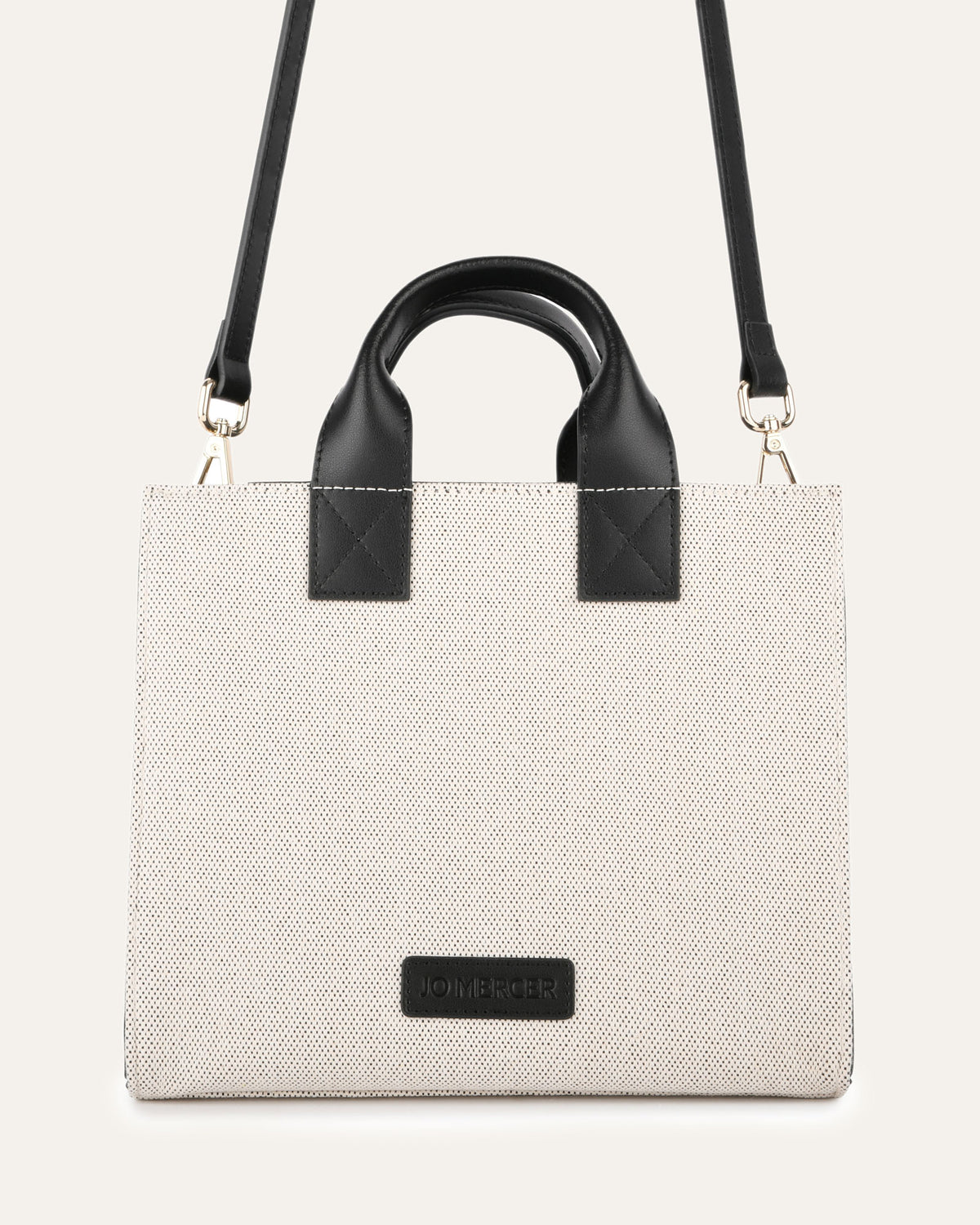 ANDRES MINI TOTE BAG BLACK LEATHER