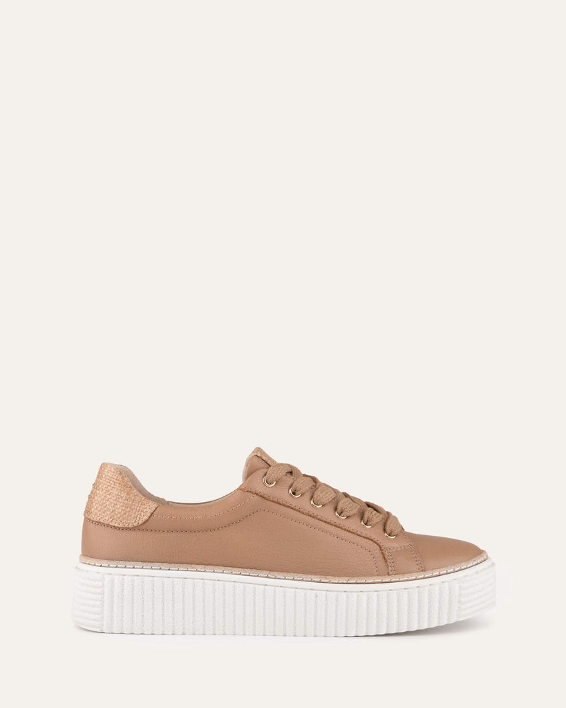 ARIANNA SNEAKERS TAN RAFFIA Jo Mercer