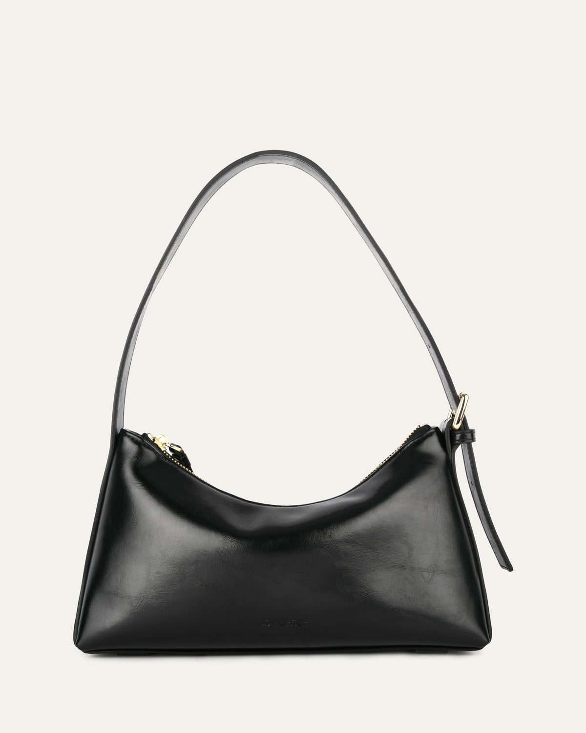 ARLO SHOULDER BAG BLACK LEATHER