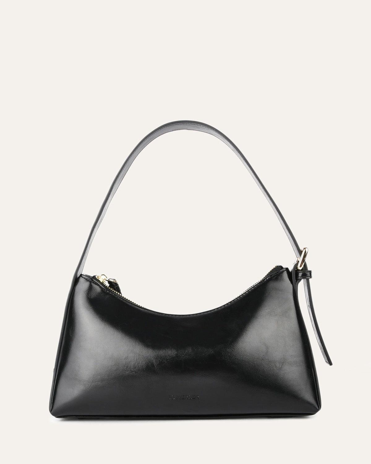 ARLO SHOULDER BAG BLACK LEATHER