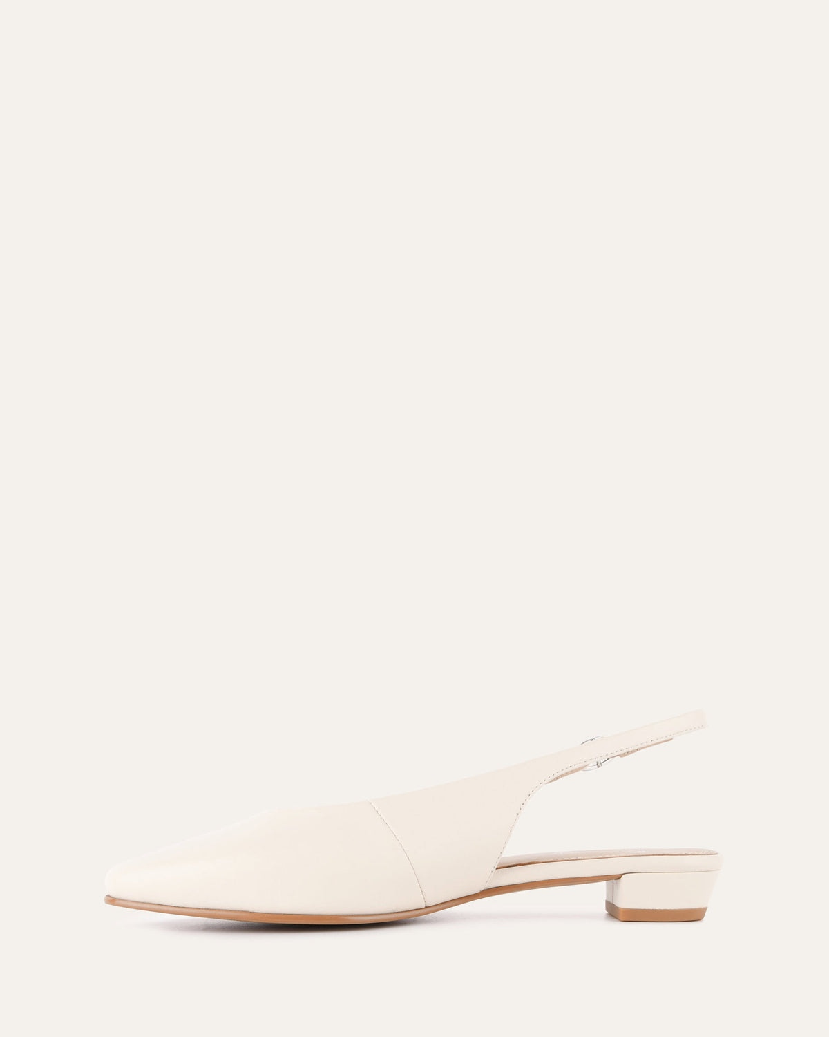 BRYCE DRESS FLATS OFF WHITE LEATHER