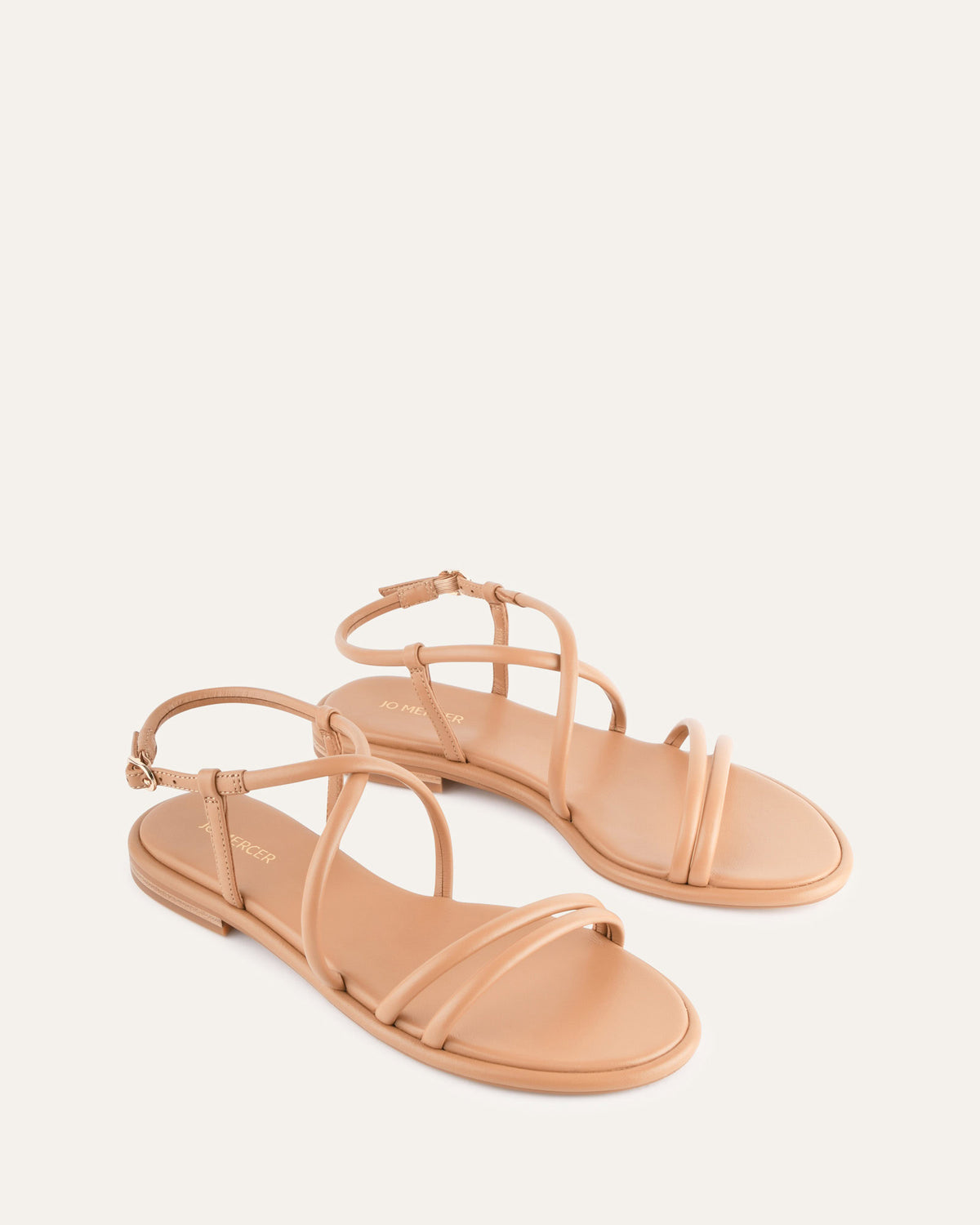 CATALINA FLAT SANDALS TOFFEE LEATHER