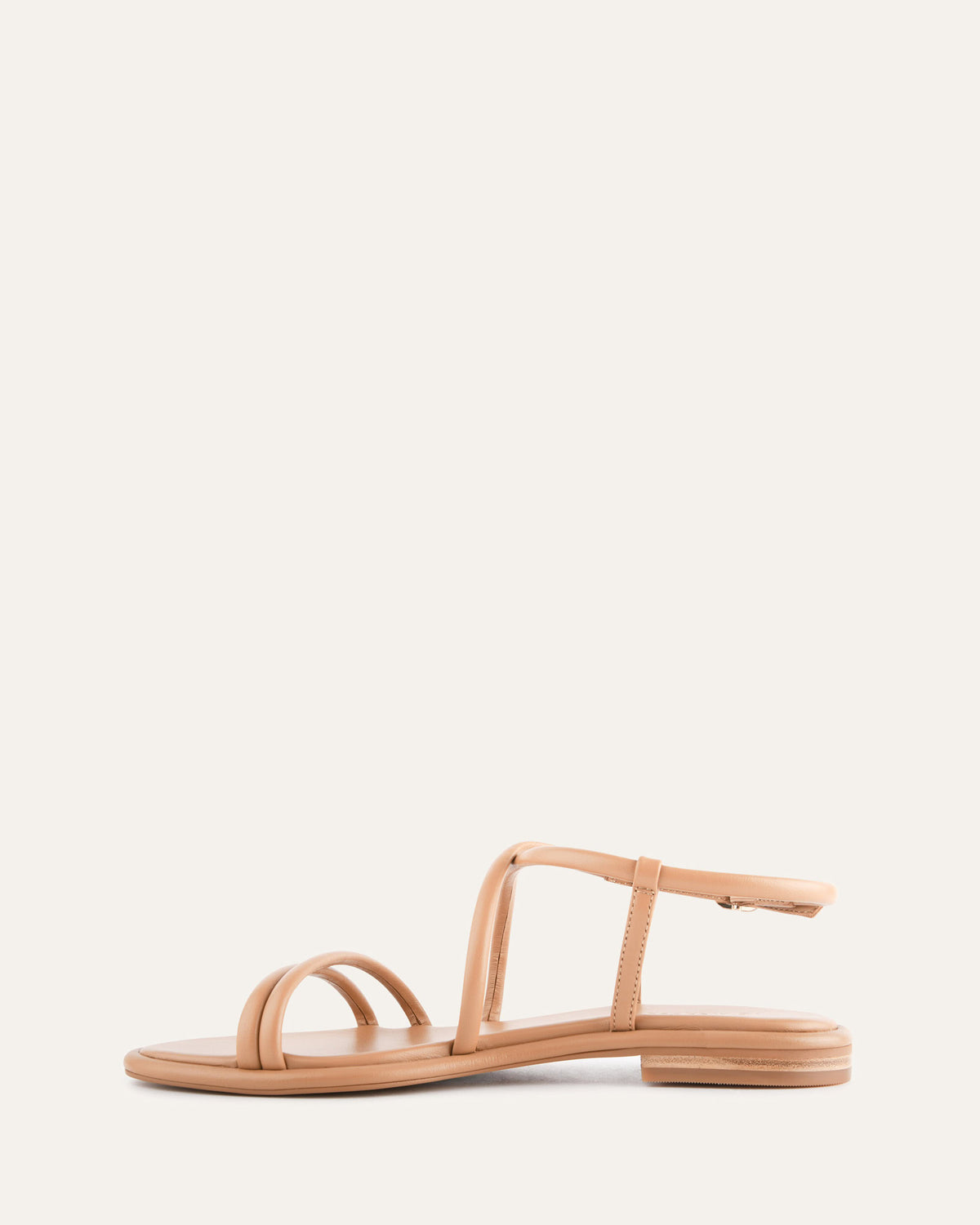 CATALINA FLAT SANDALS TOFFEE LEATHER