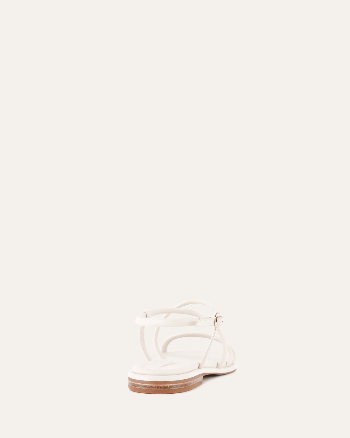 CATALINA FLAT SANDALS OFF WHITE LEATHER