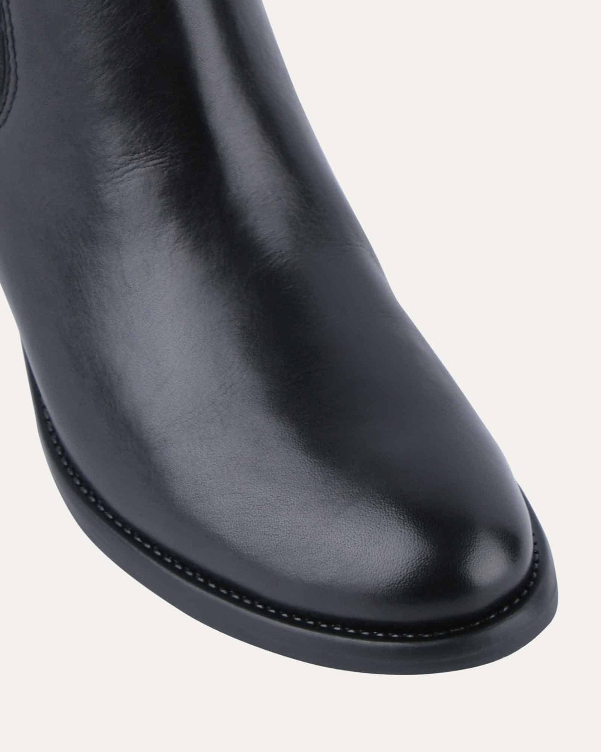 CLAIRE MID ANKLE BOOTS BLACK LEATHER