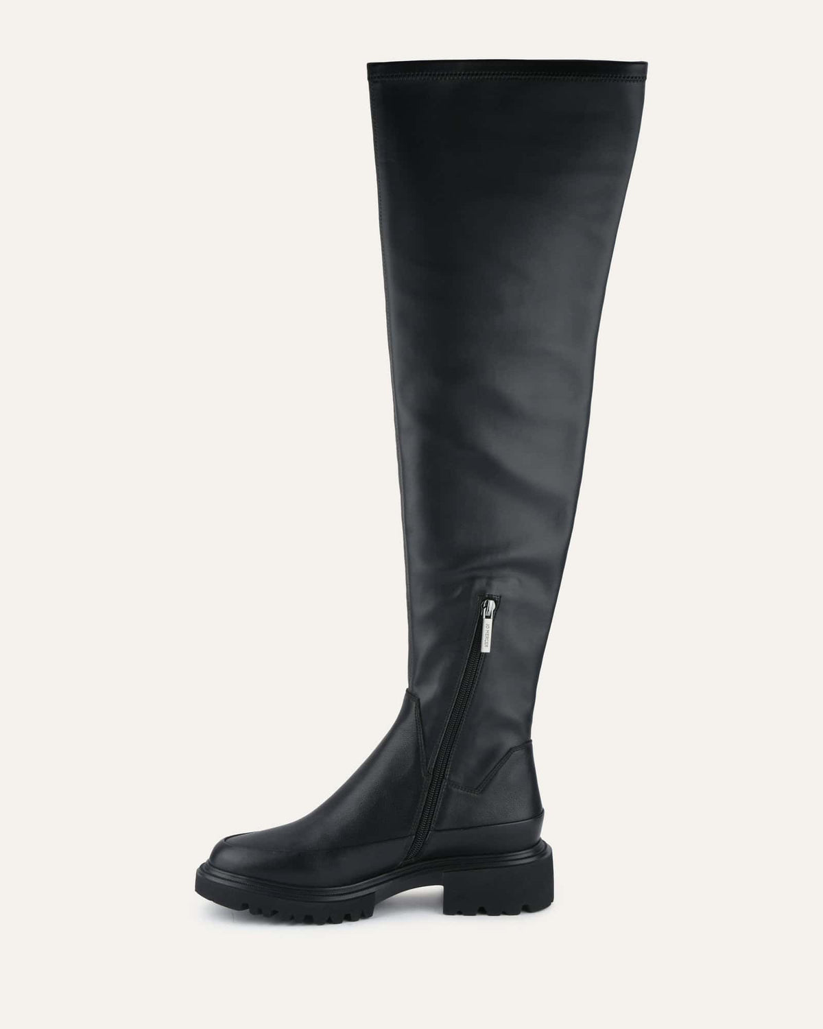 ELLA OVER THE KNEE BOOTS BLACK