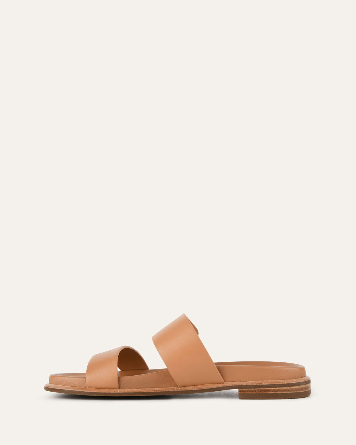 HAYES FLAT SANDALS TOFFEE LEATHER