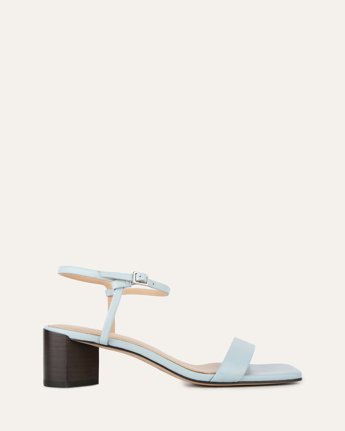 HELEN MID SANDALS DUSTY BLUE LEATHER