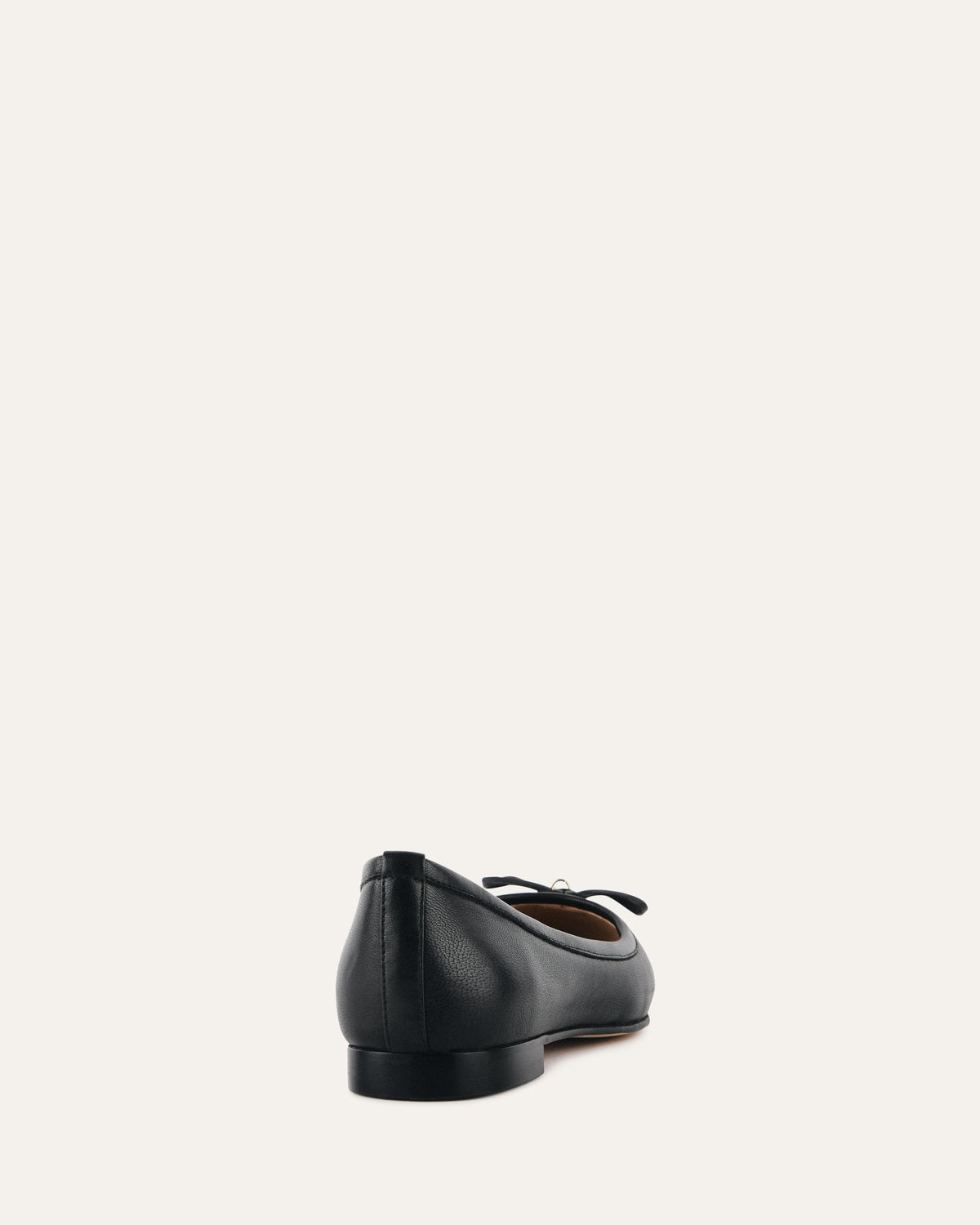 HERMIONE DRESS FLATS BLACK LEATHER