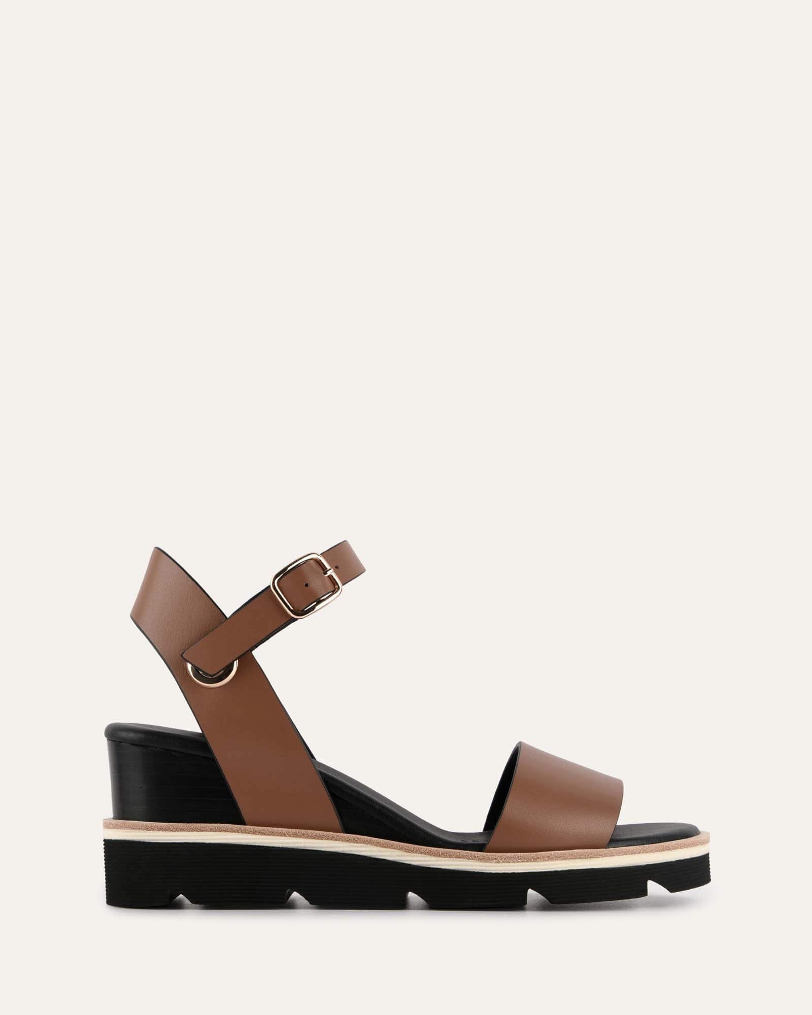 Cute Tan Heels - Peep Toe Heels - Wedge Sandals - $26.00 - Lulus
