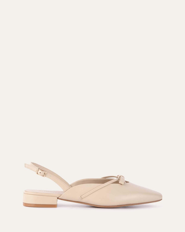 LILIANA LOAFERS SAND LEATHER - Jo Mercer