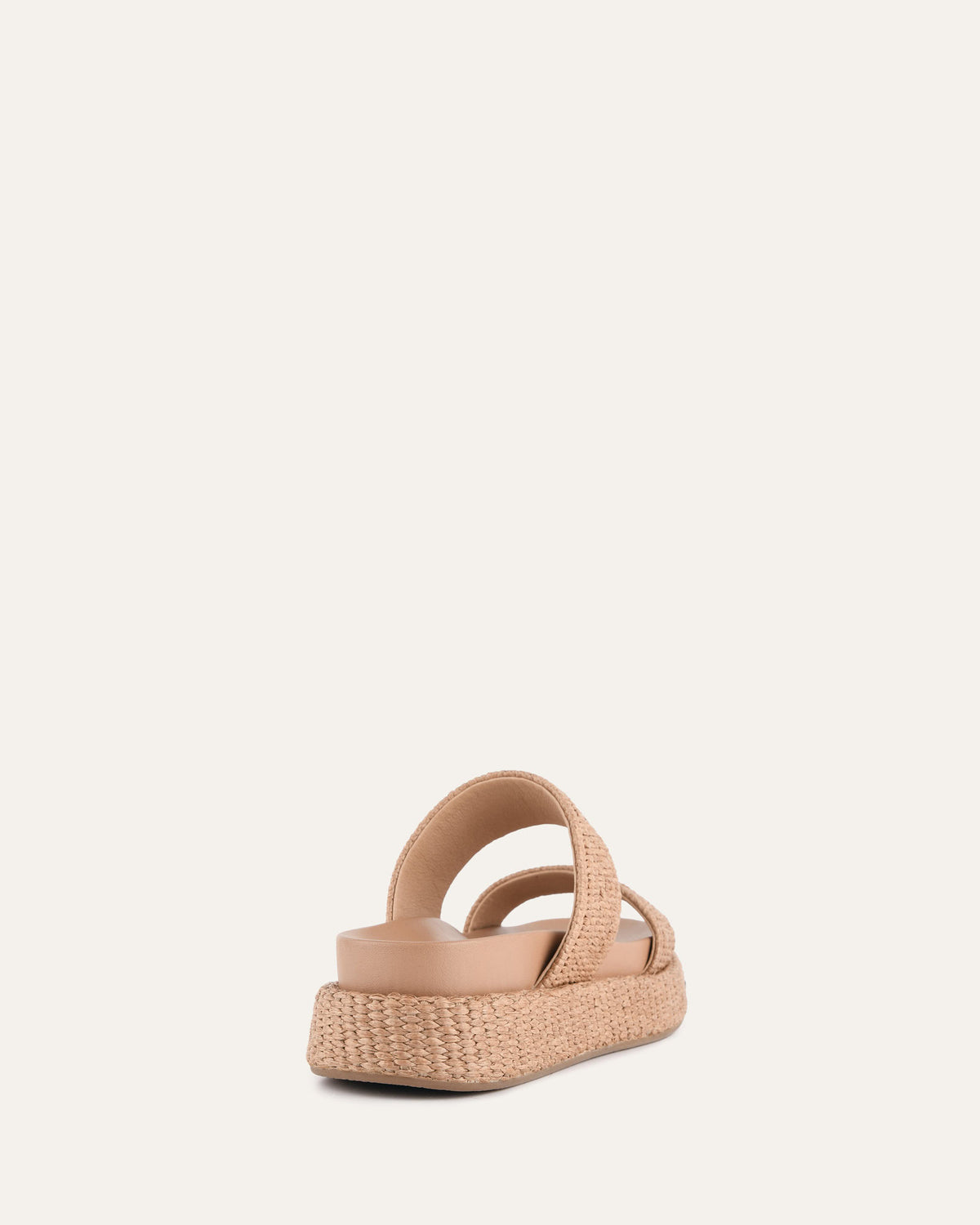 MARCO FLAT SANDALS TAN RAFFIA