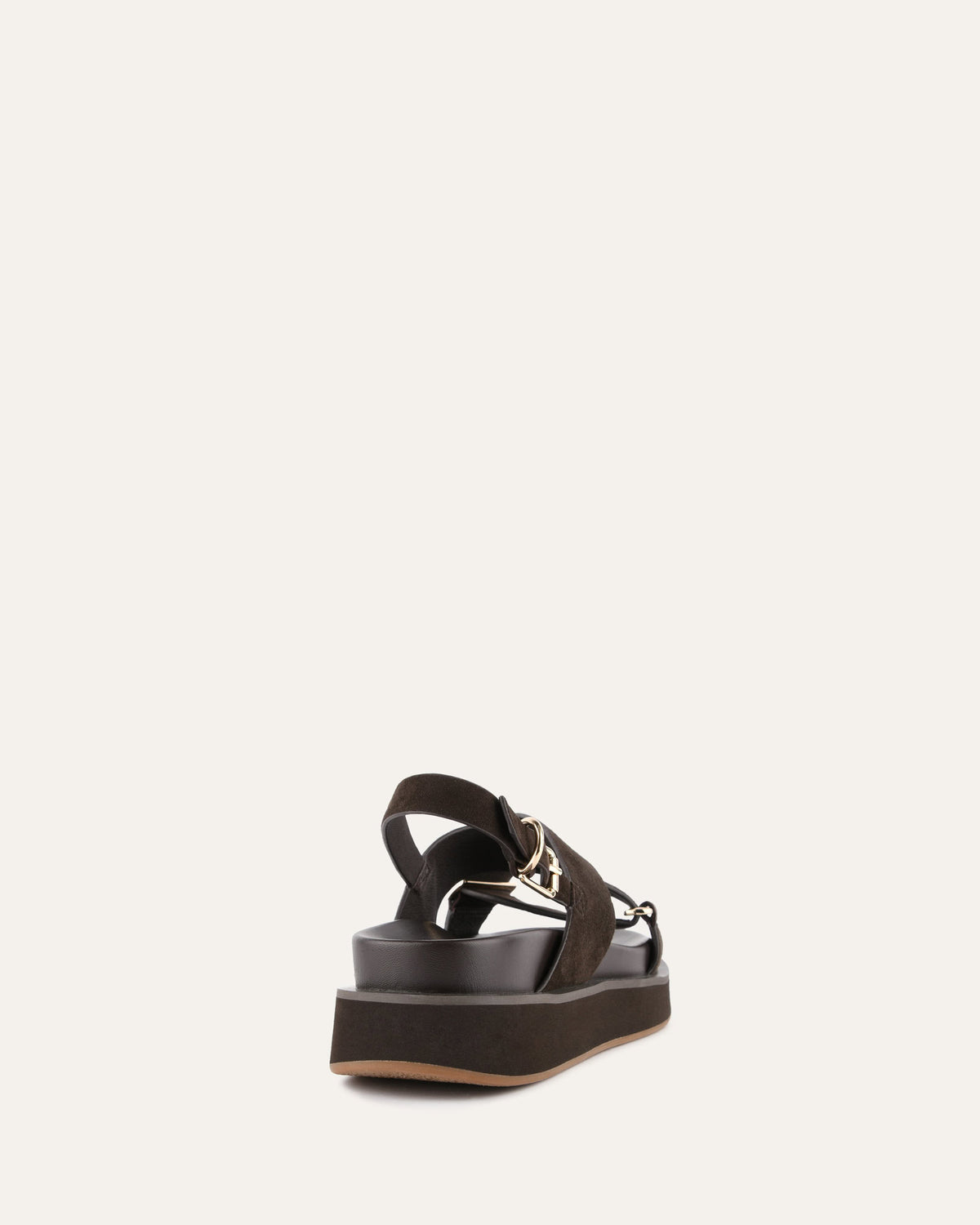 MARLEY FLAT SANDALS ESPRESSO SUEDE