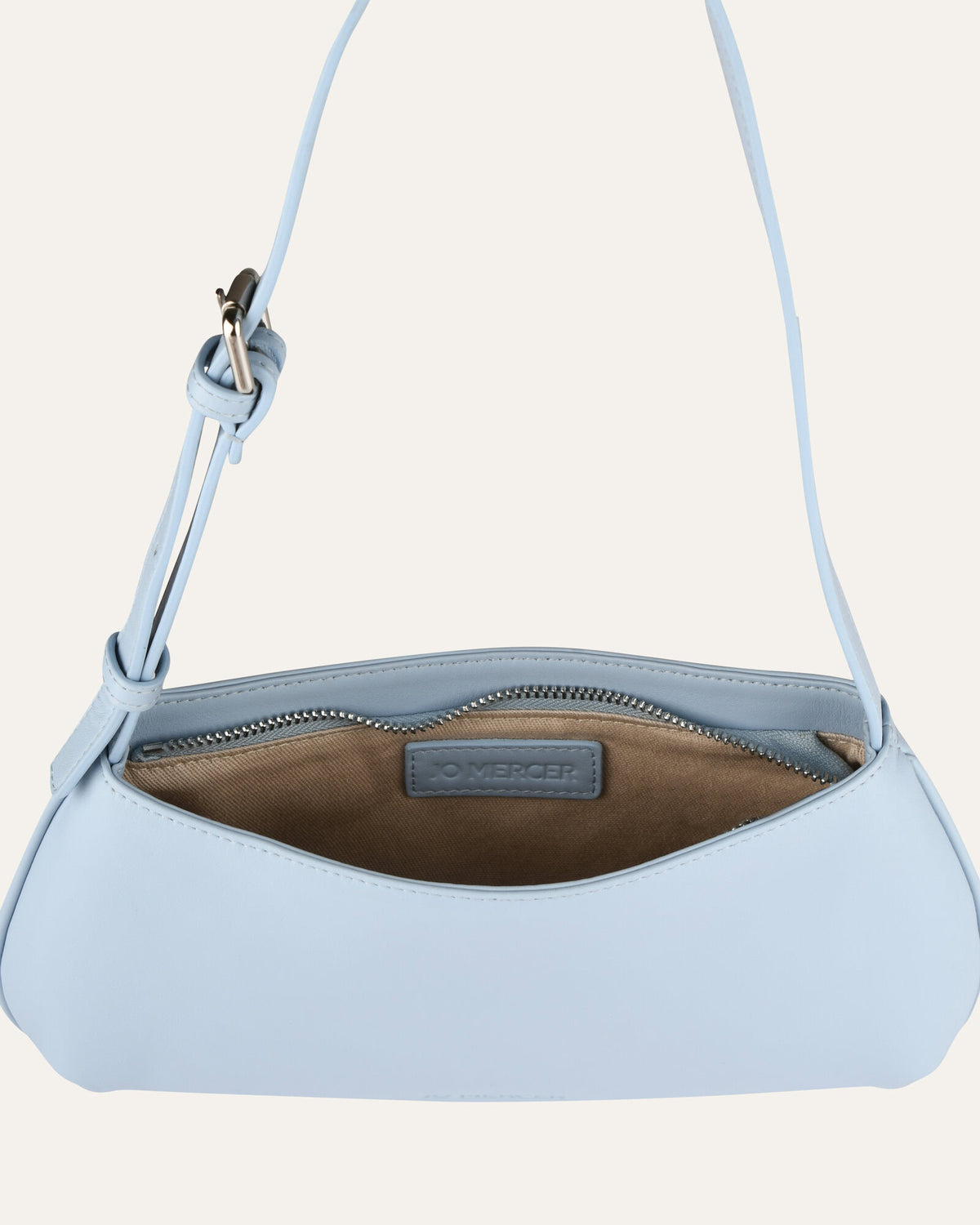 MEGAN SHOULDER BAG SKY BLUE LEATHER