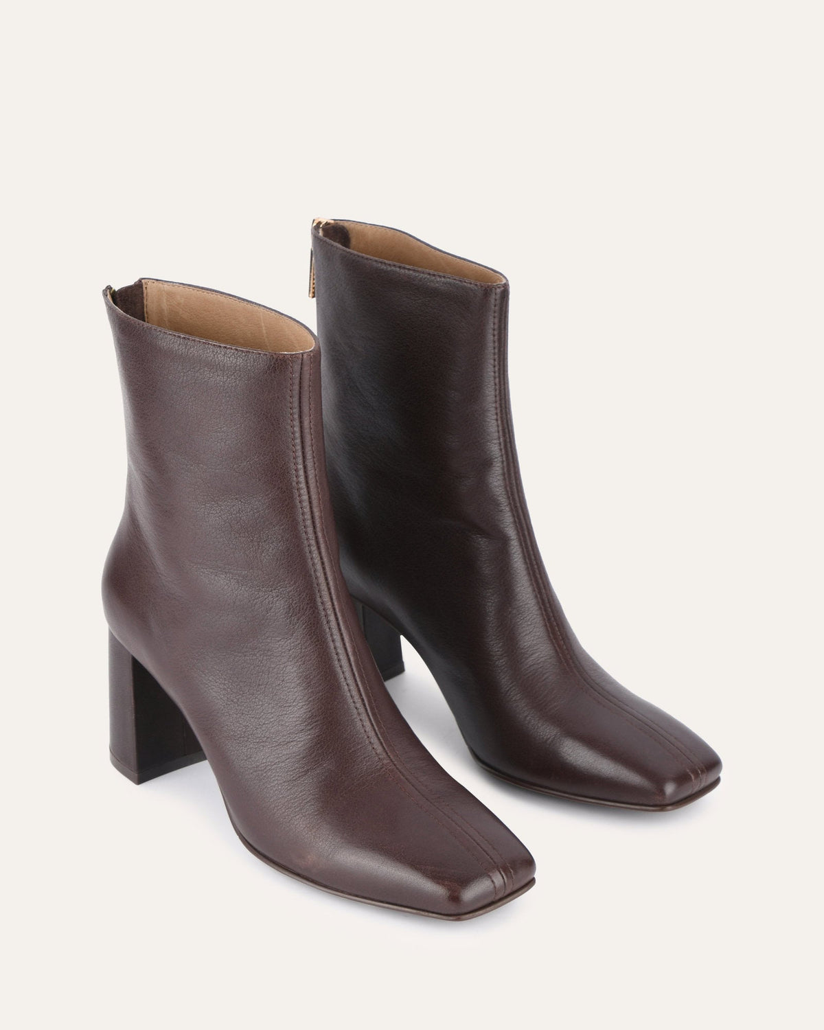 NEVADA MID ANKLE BOOTS CHOCOLATE LEATHER