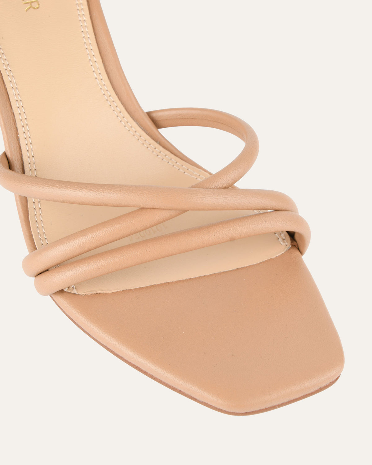 NICOLA MID HEEL SANDALS TAN LEATHER