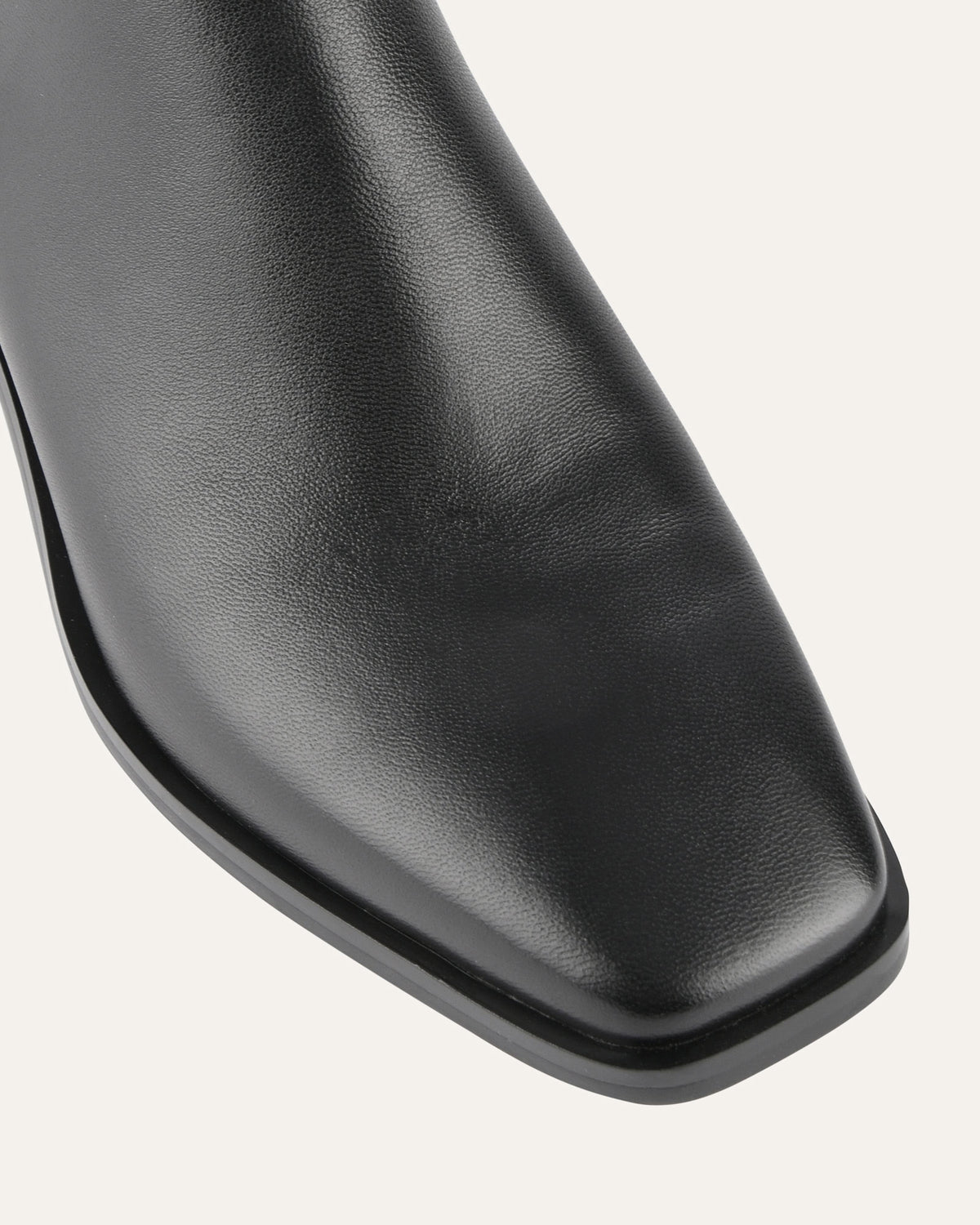 QUADE MID ANKLE BOOTS BLACK LEATHER