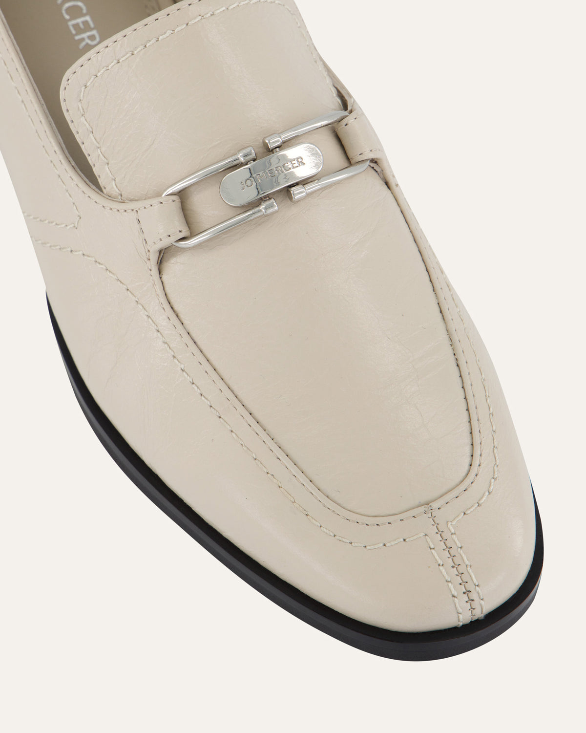 RILEY LOAFERS BONE CRINKLE LEATHER