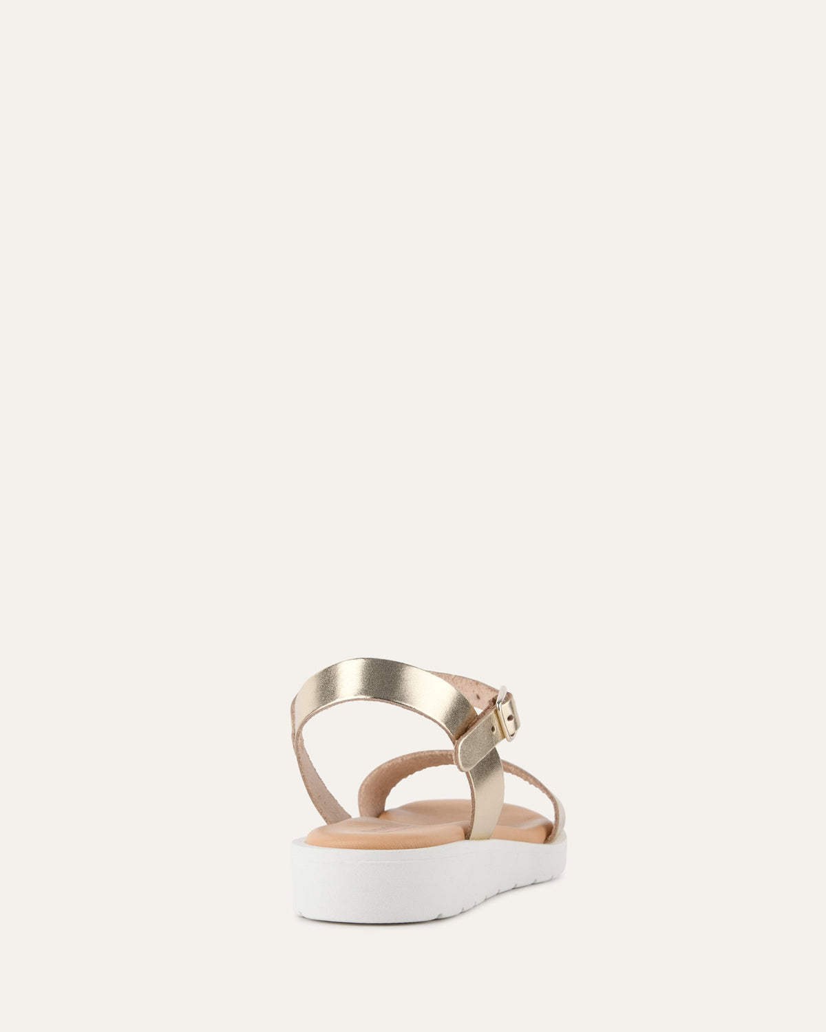 ROBIN FLAT SANDALS GOLD LEATHER