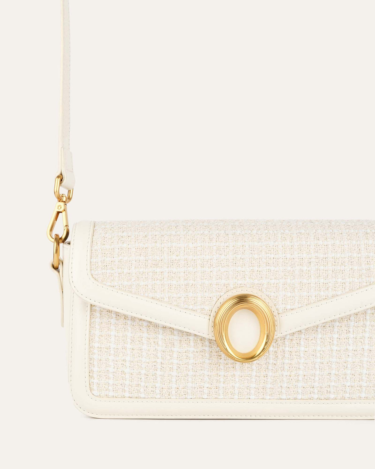 ROSE SHOULDER BAG OFF WHITE TWEED