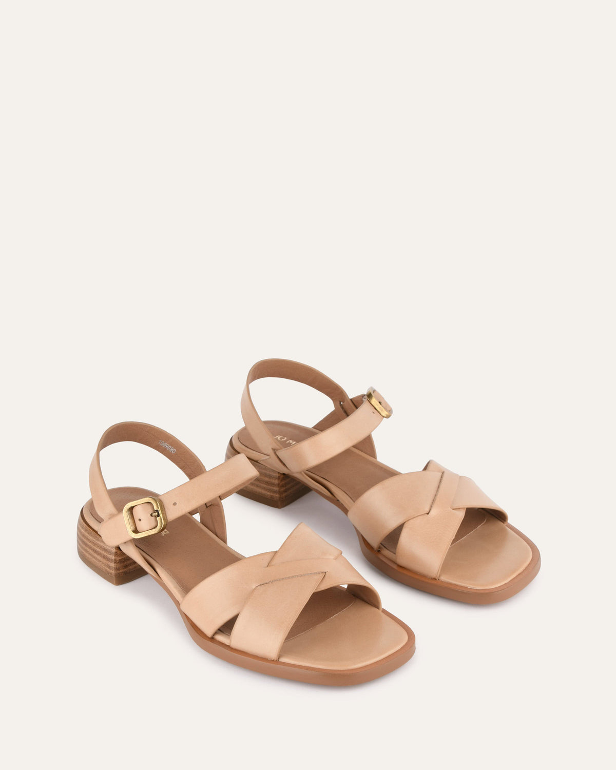 TEMPO FLAT SANDALS NATURAL LEATHER