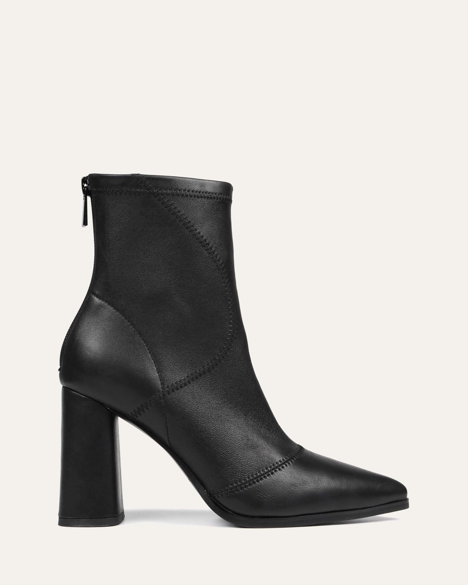 Black boots in soft leather | Rouje