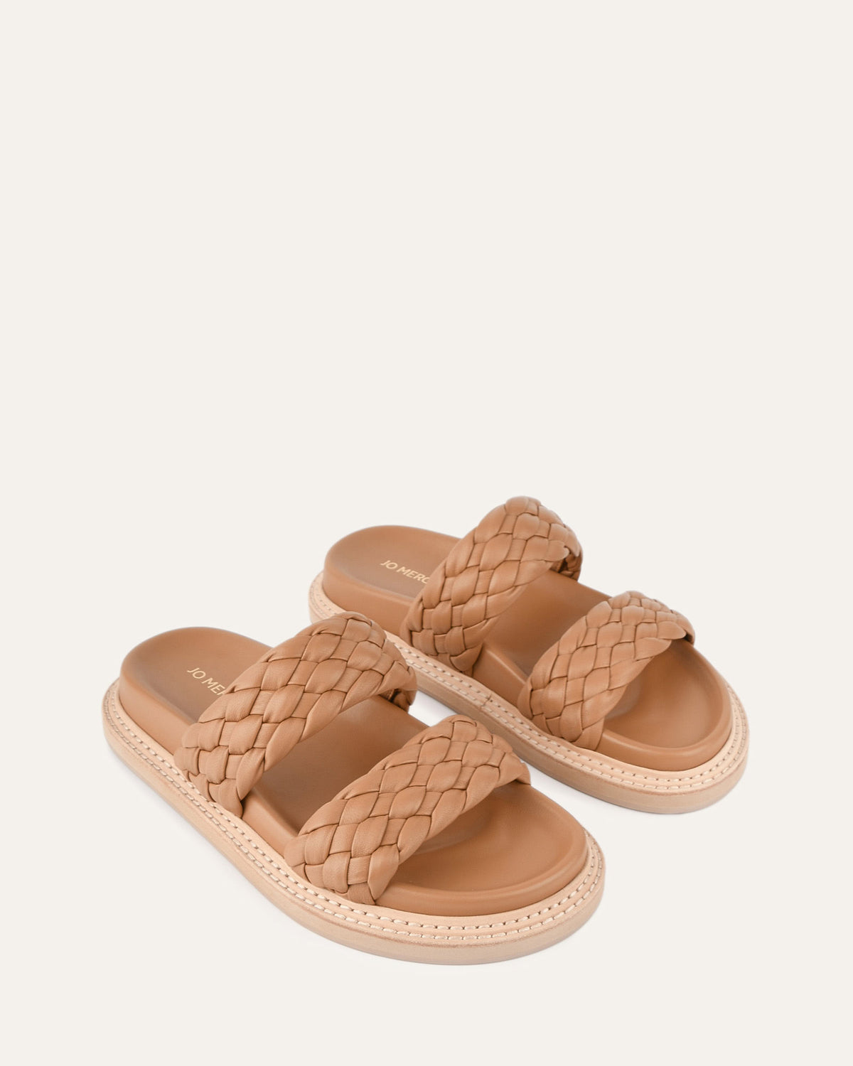 VEGA FLAT SANDALS TOFFEE LEATHER