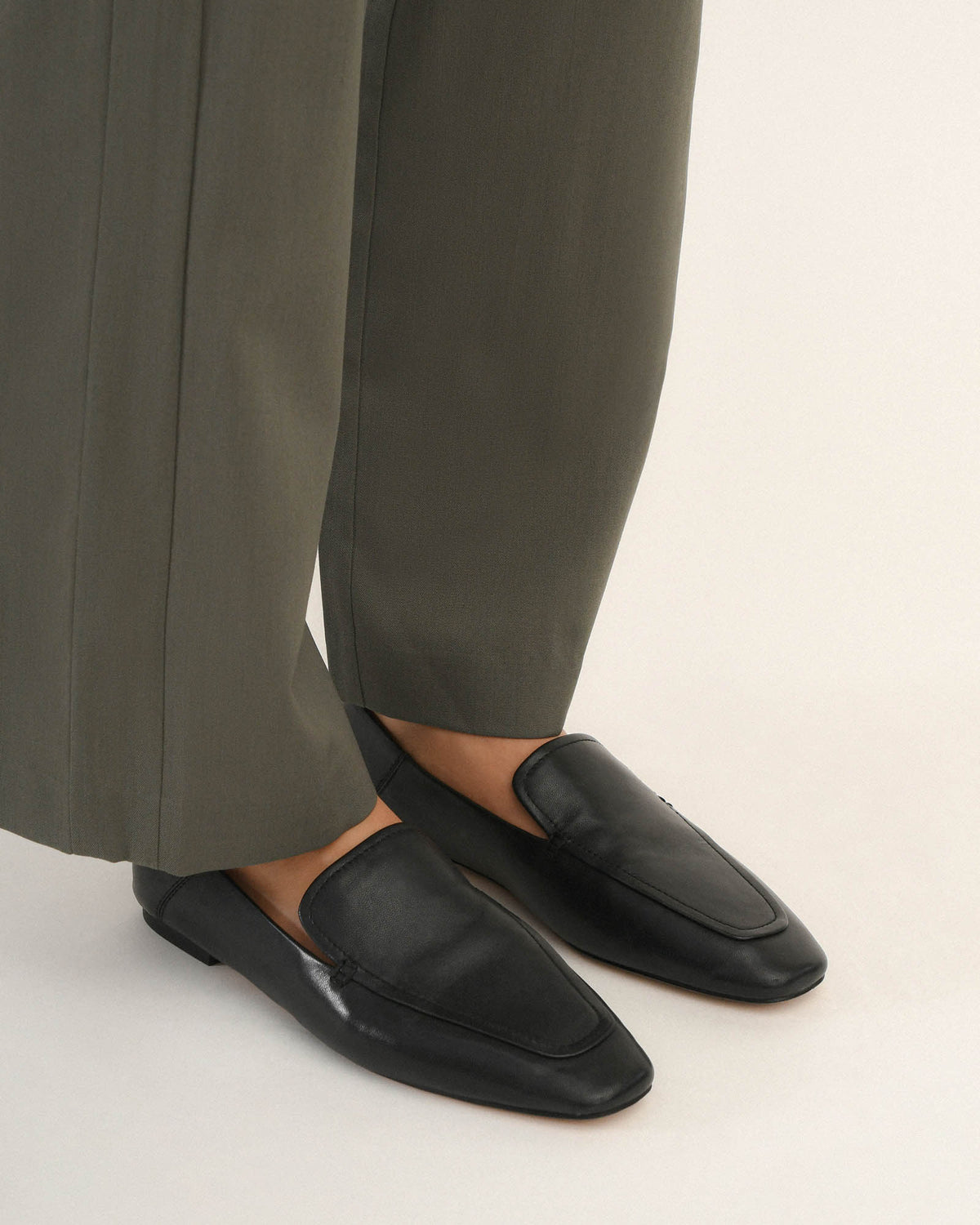 BEAN LOAFERS BLACK LEATHER