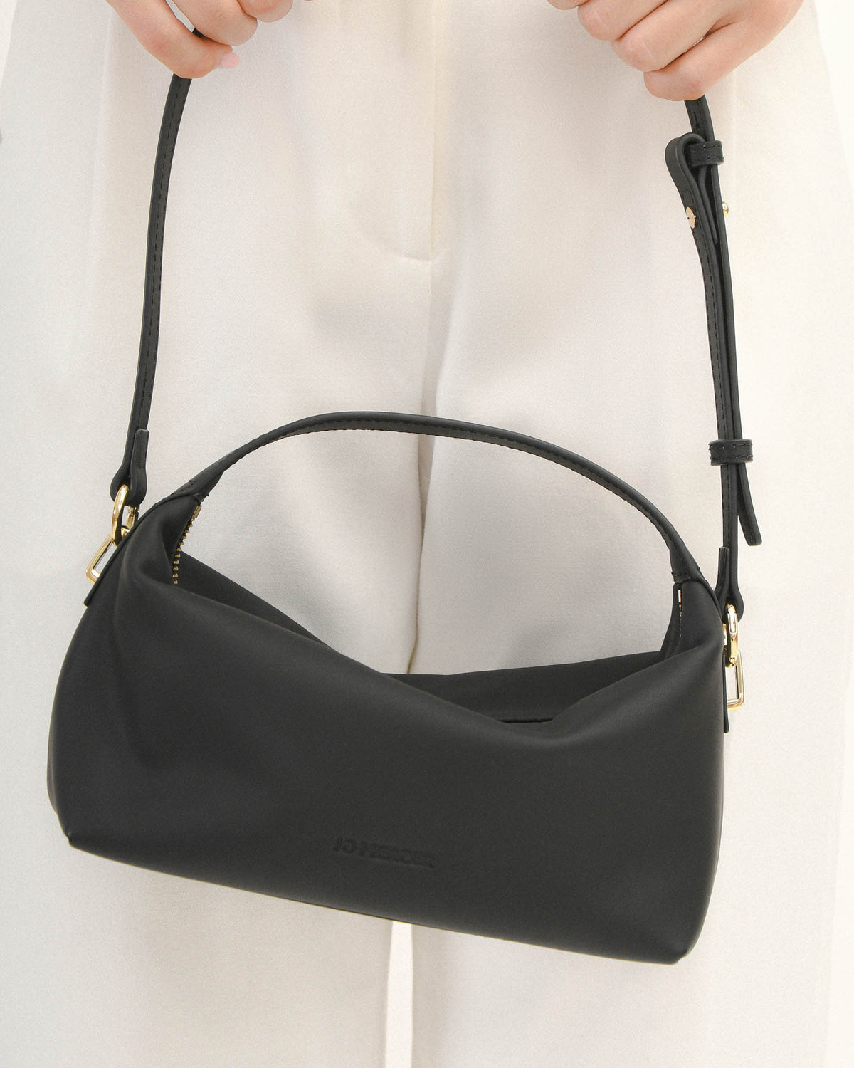 EMILIA CROSSBODY BAG BLACK LEATHER