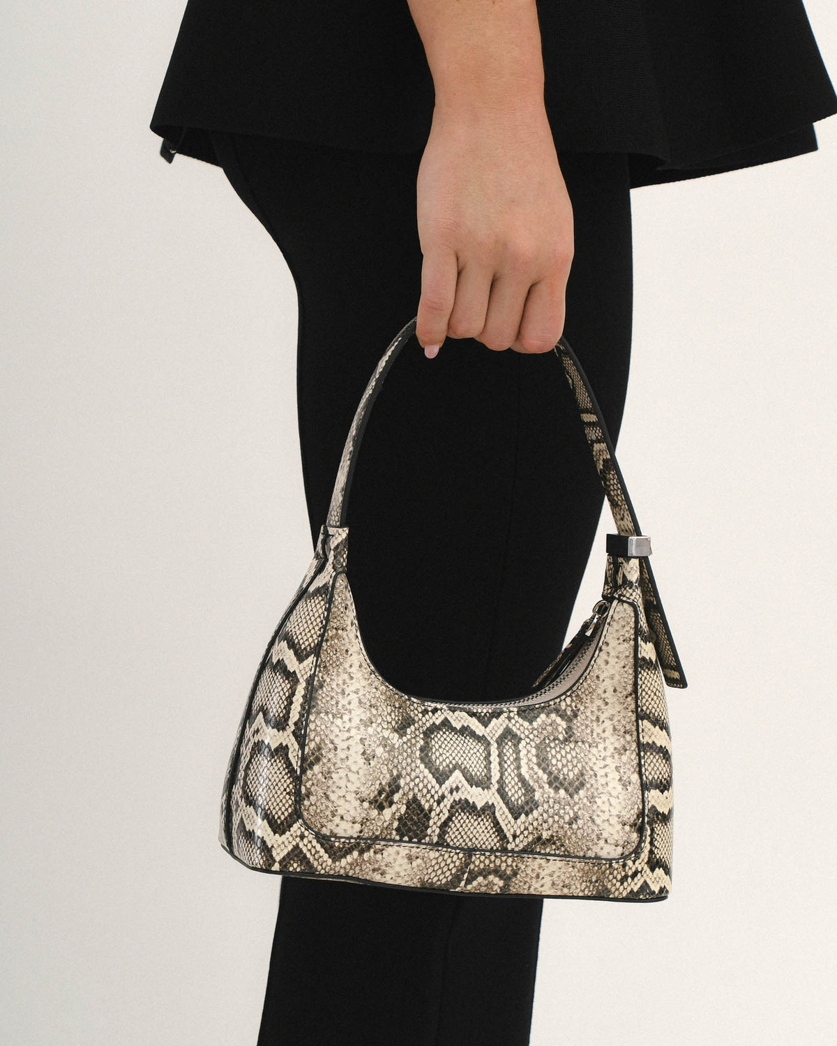 ISABEL SHOULDER BAG NATURAL SNAKE LEATHER