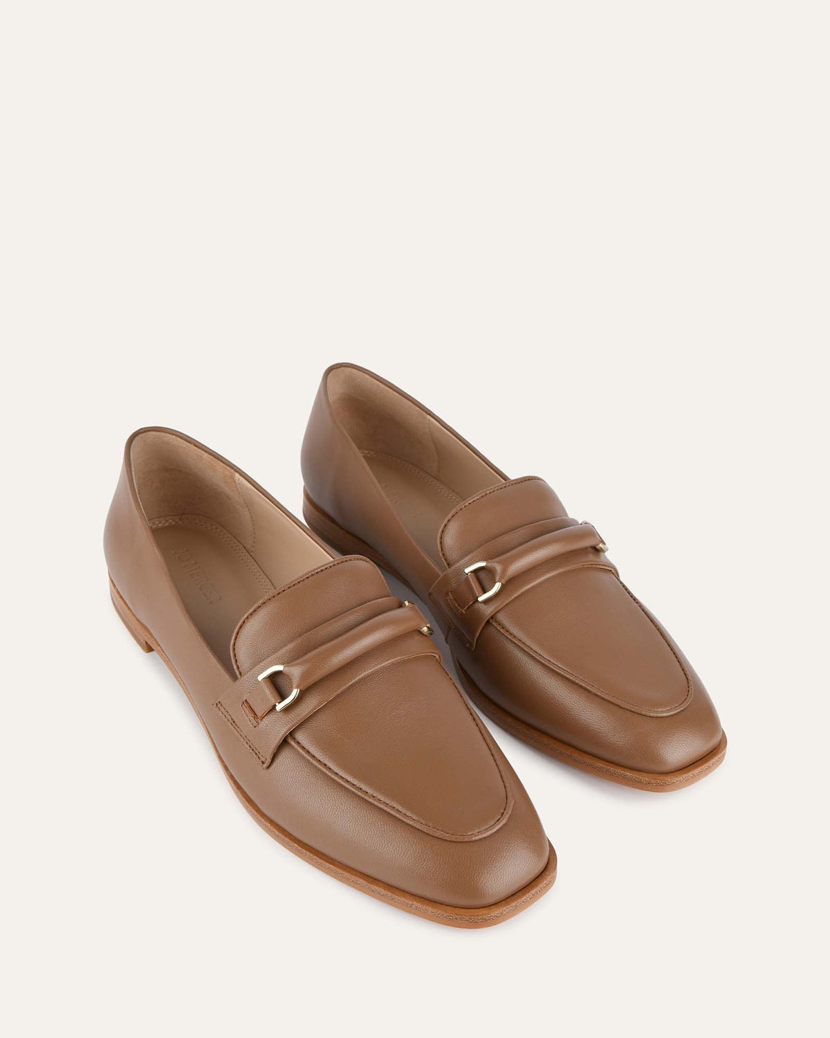 ATHENA LOAFERS CARAMEL LEATHER