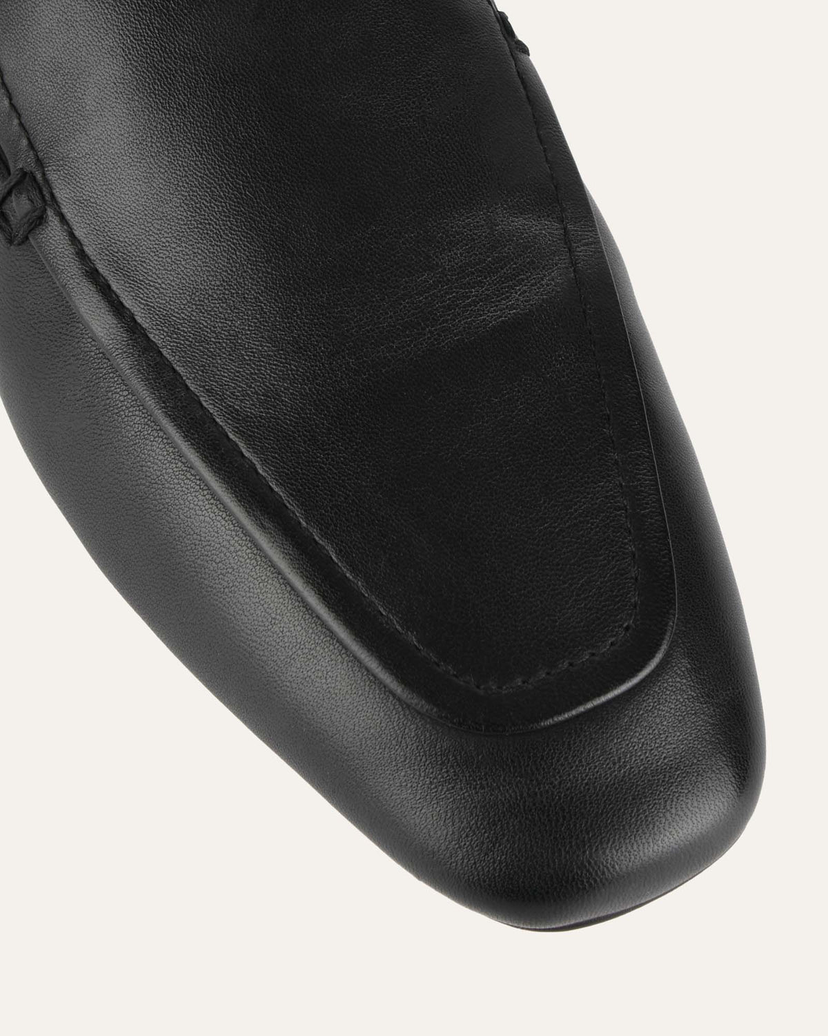 BEAN LOAFERS BLACK LEATHER