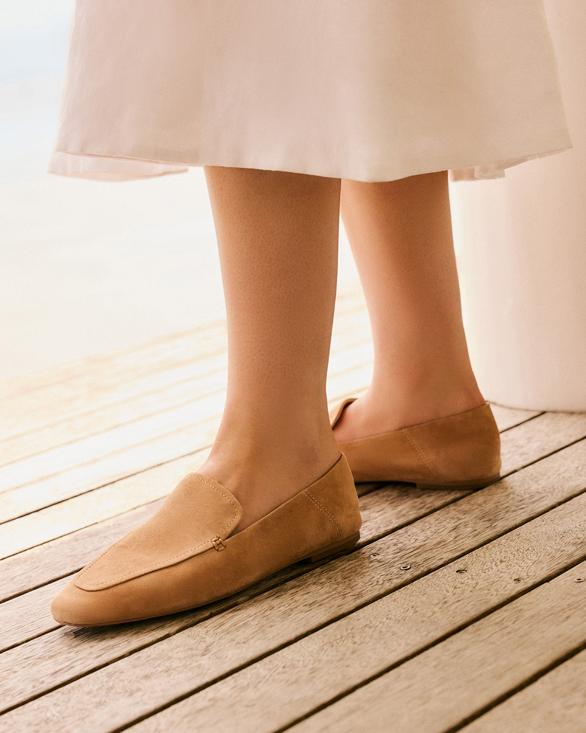 BEAN LOAFERS TAN SUEDE