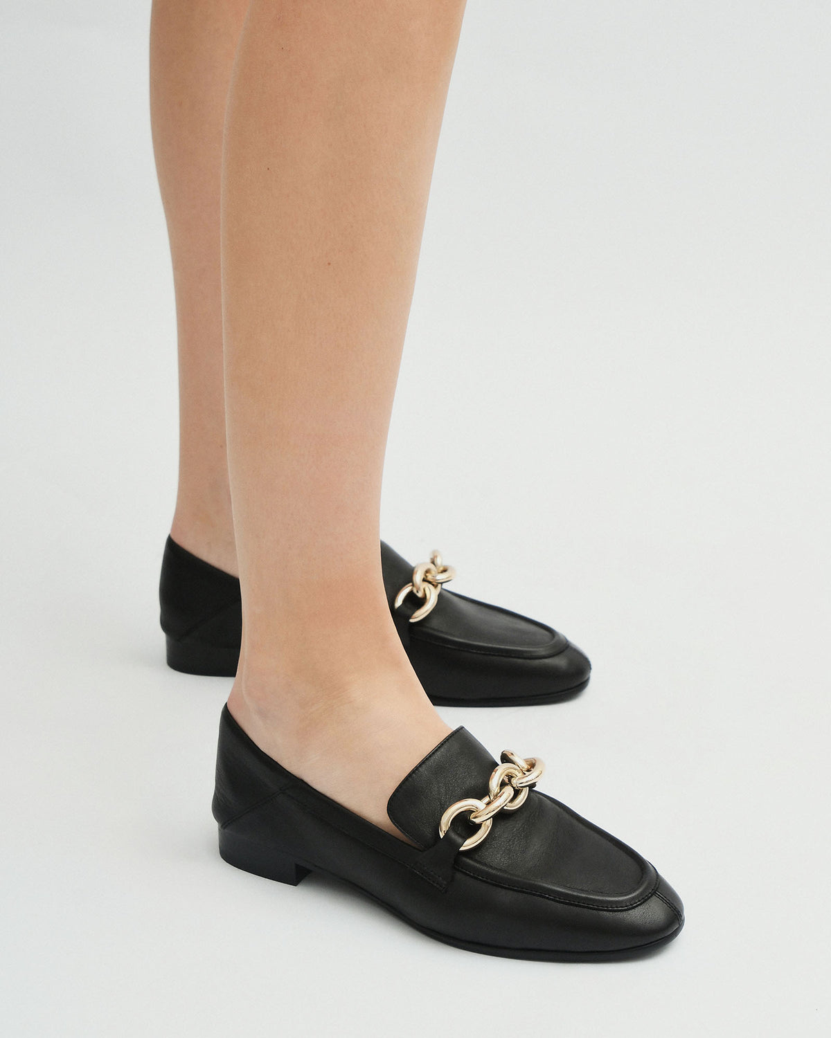 DREAM CASUAL FLATS BLACK LEATHER