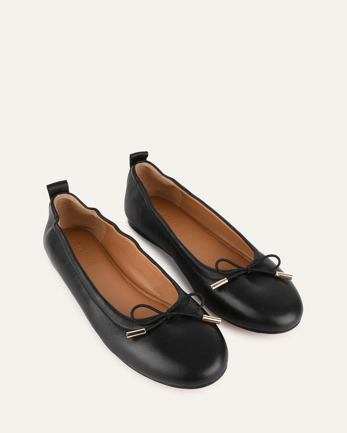 JOLIE CASUAL FLATS BLACK LEATHER