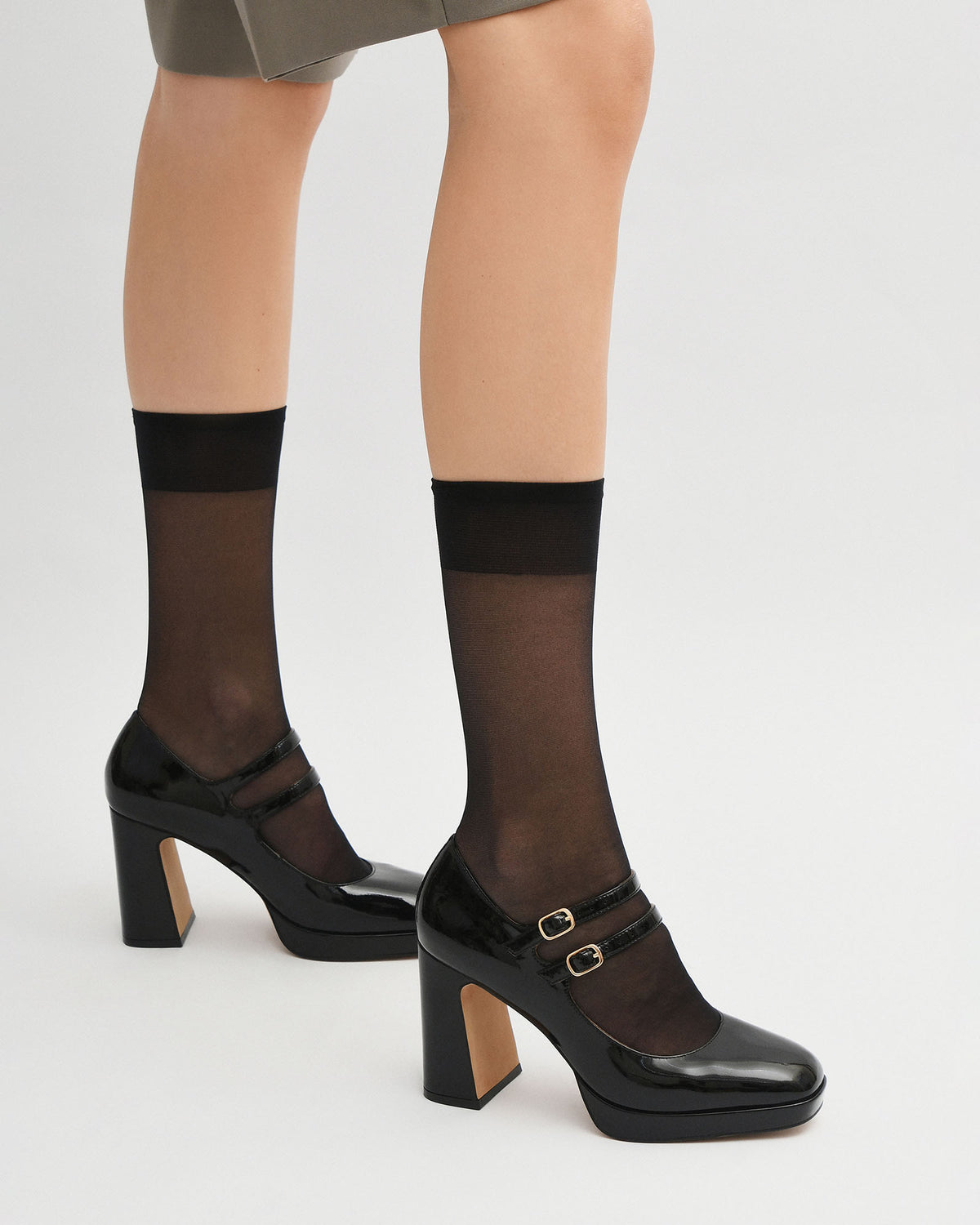 OLIVIA HIGH HEELS BLACK PATENT