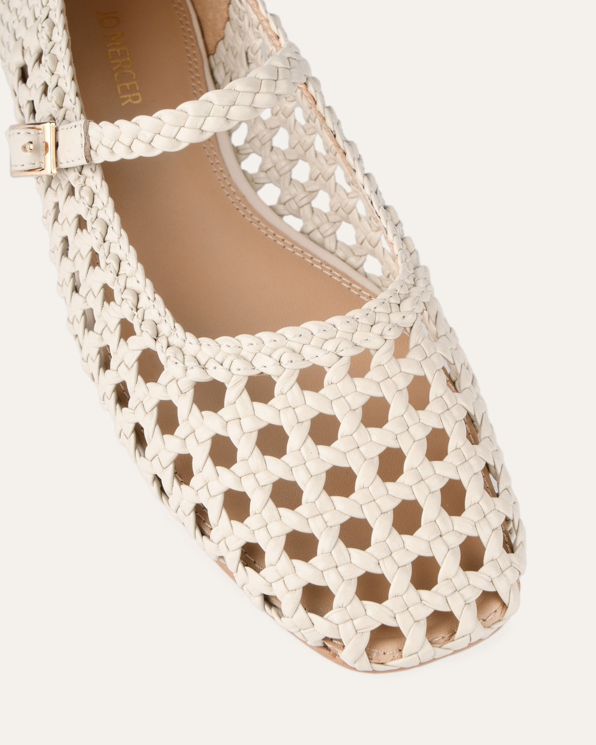 WILLIS CASUAL FLATS OFF WHITE LEATHER